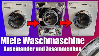 Miele Waschmaschine Auseinander und Zusammenbauen W5821 [upl. by Noivart]