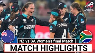 New Zealand vs South Africa Womens T20 World Cup Final Match Highlights 2024  NZWW vs SAW Final [upl. by Jehiel]