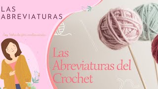 Qué son las Abreviaturas del Crochet [upl. by Aisya]