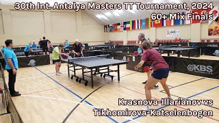 30th Int Antalya Masters TT Tournament 60 Mix Finals [upl. by Enomis]