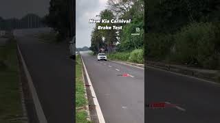 New Kia Carnival Brake Test [upl. by Waylan929]