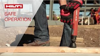 DEMO of proper techniques and tool features for the safe operation of Hilti powderactuated systems [upl. by Bronny]