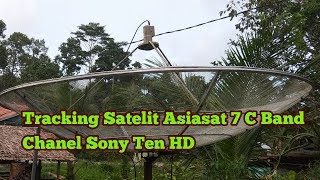 Cara Tracking Satelit Asiasat 7 Chanel Sony Ten HD [upl. by Eerdna]