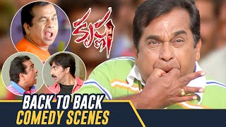 Brahmanandam Back to Back Comedy Scenes  Krishna Telugu Movie  Ravi Teja  Trisha  Brahmanandam [upl. by Ettenwad]