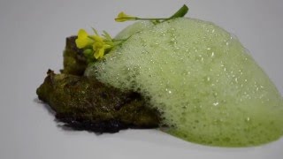 Cilantro foam and grilled Sole [upl. by Krystyna937]