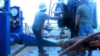 Laying down drill pipe w the ST80 [upl. by Friend]