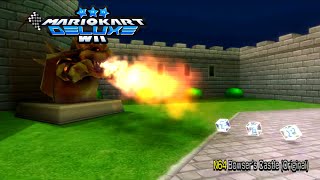 MKW Deluxe  N64 Bowsers Castle [upl. by Hanforrd]