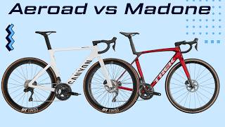 NEW CANYON AEROAD CF SLX 7 Di2 5599 vs TREK MADONE SL 6 Gen 8 5499  Head To Head [upl. by Srini]