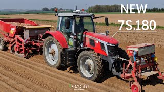 😍 NOUVEAU MASSEY 7S  une JOURNÉE aux POMMES DE TERRES 2022  🥔🍟 [upl. by Ilime]