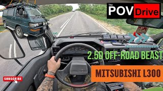 OFFRoad Camper Beast  1995 Mitsubishi L300 25D 89hp  POV Test Drive [upl. by Stalder1]