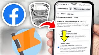COMO EXCLUIR UMA PÁGINA NO FACEBOOK [upl. by Hanyaz]