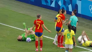 Brazil vs Spain Womens Football Semi Final Highlights Olympic Paris 2024 [upl. by Etnasa388]