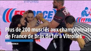 Du rock des tatoosPlus de 200 musclés au championnats de France de bras de fer à Vitrolles [upl. by Ecreip832]