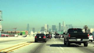 Northbound I110 Harbor Freeway in Los Angeles CA [upl. by Gaidano512]