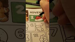 December 2nd coloring page advent calendar colorwithme coloring santa christmas markers [upl. by Ellynad932]