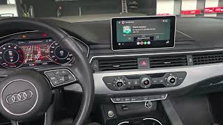 CARPLAY E ANDROID AUTO SEM FIO AUDI A4 2018 [upl. by Milissa831]