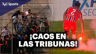 INCIDENTES ENTRE LAS HINCHADAS DE TALLERES Y CHACARITA 🔥 COPA ARGENTINA POR TyC SPORTS ⚽ [upl. by Levitus675]