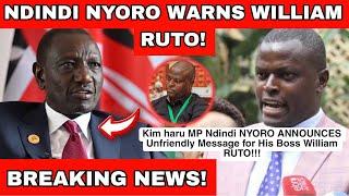 Confusion in statehouse as MP Ndindi Nyoro publicly turns against Ruto face to face [upl. by Idnar]