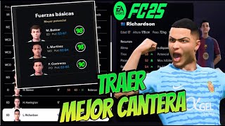 Como ENCONTRAR SUPER CANTERANOS para tu MODO CARRERA FC 25 [upl. by Acsehcnarf]