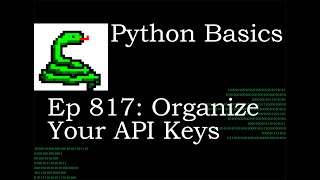 Python Basics Tutorial API Key Management  Ameritrade API Part 4  Stock Screener [upl. by Asoramla]