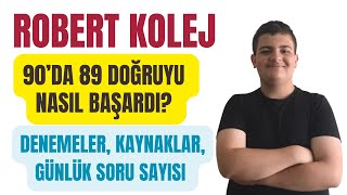 Robert Koleji Nasıl Kazandım Kaynak Önerileri Günde Kaç Soru Çözülmeli  LGS Başarı Hikayeleri [upl. by Alat]