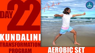 Aerobic Set  10min Kundalini Class  Day 22 [upl. by Ojyram]