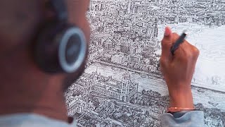 Stephen Wiltshire  Autistic Savant Artist Draws City From Memory [upl. by Laicram]