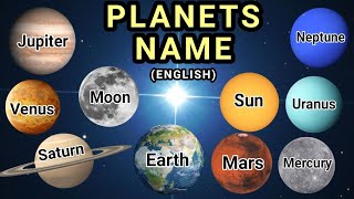 Planets name in Englishplanets name learn planets name [upl. by Arised542]