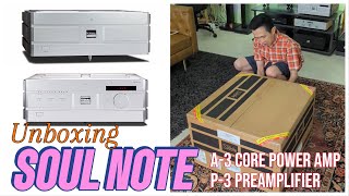 Unboxing Highest Range SoulNote Pre and Stereo Power Amplifier [upl. by Nicolis]