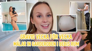 Gravid vecka 21 amp 22  Trött hormonell förstoppad amp andfådd 😅🤰🏽 [upl. by Annadal]