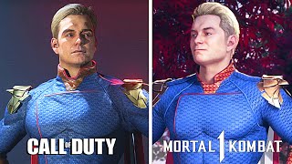 Call of Duty vs MortaL Kombat  Homelander Graphic amp Voices Comparison [upl. by Saxe]