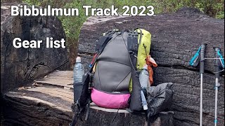 Ultralight gear list 2023  Bibbulmun Track thruhike [upl. by Marigold]