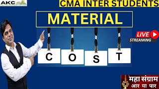 MATERIAL COSTING Class1GROUP1DEC24 EXAMSCMA INTER STUDENTSAMIT KUMAR CLASSES [upl. by Aggie]