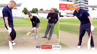 Jos Buttler vs Freddie Flintoff  Long range batting challenge 🚀 [upl. by Adlaremse]