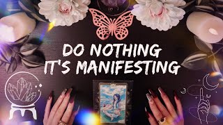 Do Nothing Its Manifesting 1Min TAROT Reading [upl. by Ellingston236]