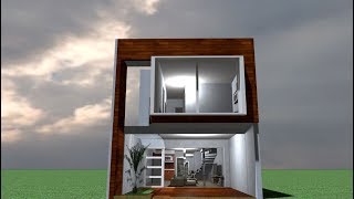 Casa 5 x 12 m  House 5 x 12 m [upl. by Ximenez]