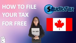 StudioTax How to File Canada income tax for free [upl. by Atilamrac]