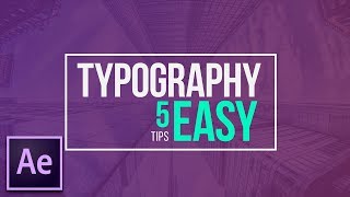 5 Easy Title Motion Graphics Techniques  After Effects Tutorial [upl. by Hourigan653]