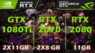 GTX1080Ti SLI vs RTX 2070 SLI vs RTX 2080 Ti [upl. by Llebasi]