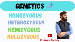 Homozygous vs Heterozygous vs Hemizygous vs Nullizygous [upl. by Einnij]