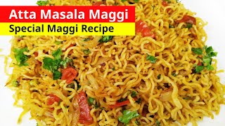 Maggi Masala Recipe  Atta Maggi Recipe  Maggi Noodles Recipe  Veg Maggi  Dry Maggi Recipe [upl. by Selinski]