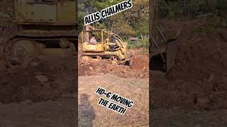 AllisChalmers HD6 pushing gravel nothing like old iron farmingbulldozerfarm [upl. by Yankee805]