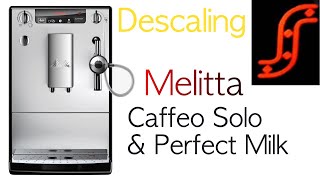 Melitta Caffeo Solo amp Perfect milk descaling [upl. by Dionisio]