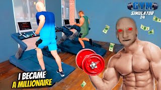 Gym I Want To BECOME a MILLIONAIRE Gym Simulator [upl. by Eiuol]