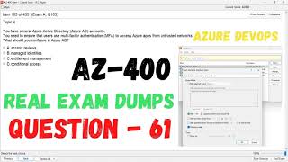 Q 061 AZ 400 DevOps Real Exam Question and answer Dumps CertStudyPro [upl. by Leahplar]