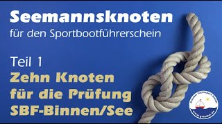 Sportbootführerschein BinnenSee 10 Knoten für die Prüfung [upl. by Heathcote]