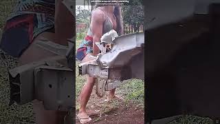 Watch Gil Cunha lift It Scrap Car Rolling amp Lifting femalestrength womensbodybuilder [upl. by Atteugram104]