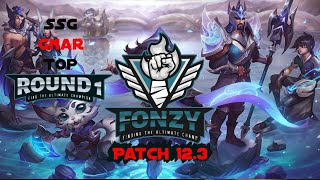 SSG Gnar Toplane  Season 12 Patch 123  League of Legends  Round 1  Gameplay [upl. by Bain]