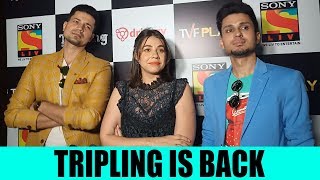 Sumeet Vyas Maanvi Gagroo and Amol Parashar talk about Tripling season 2 [upl. by Longwood743]