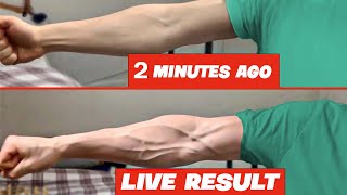 get Veiny Hands amp Forearms At home  Without equipment [upl. by Ycnay]